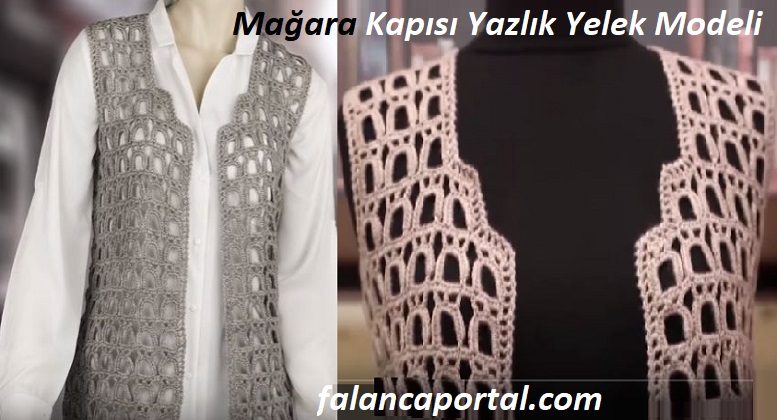 Mağara Kapısı Yazlık Yelek Modeli