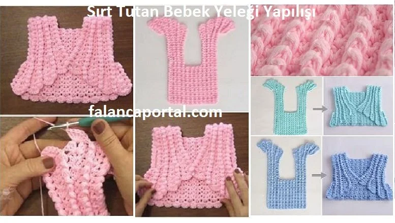 sırt tuttan bebek yeleği yapılışı 1