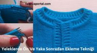 Yeleklerde Ön Ve yakayı Sonradan Ekleme Tekniği