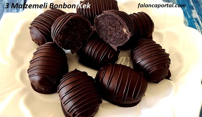 3 malzemeli bonbon kek 1