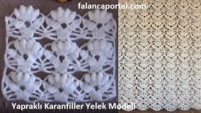 Yapraklı Karanfiller Yelek Modeli