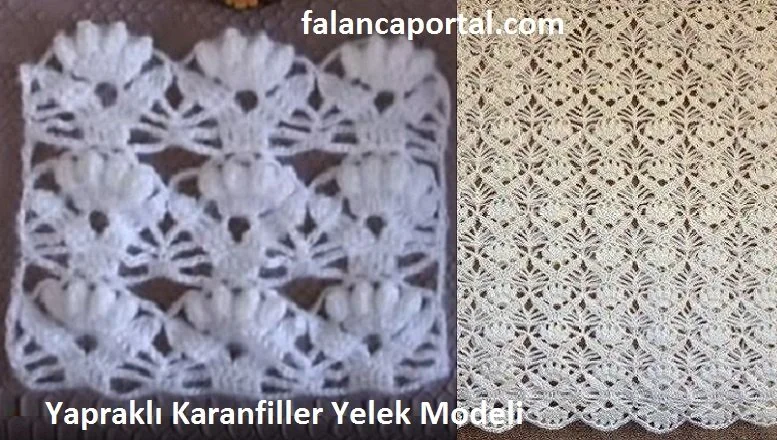 Yaprakli karanfiller yelek modeli 1