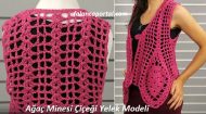 Ağaç Minesi Çiçeği Yelek Modeli