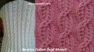 Bezelye Dalları Örgü Modeli