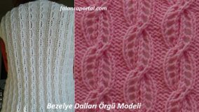 Bezelye Dalları Örgü Modeli