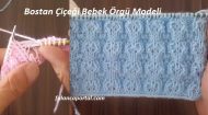 Bostan Çiçeği Bebek Örgü Modeli