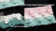 Çapraz Çiçekli Yollar Bebek Battaniyesi Modeli