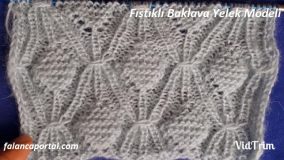 Fıstıklı Baklava Yelek Modeli