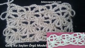 Genç Kız Saçları Örgü Modeli