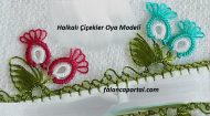 Halkalı Çiçekler Oya Modeli
