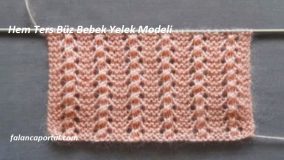 Hem Ters Hem Büz Bebek Yelek Modeli