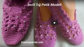 İncili Tığ Patik Modeli