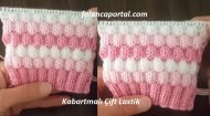 Kabartmalı Çift Lastik Örgü Modeli