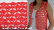 Karo Kızı Yazlık Yelek Modeli