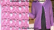 Kelebekli Toka Yazlık Örgü Modeli
