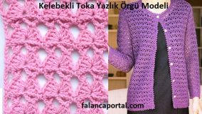 Kelebekli Toka Yazlık Örgü Modeli