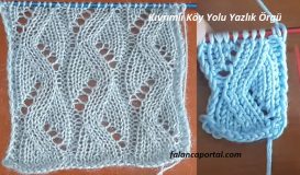 Kıvrımlı Köy Yolu Yazlık Örgü