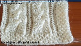Kör Düğüm Gelin Yelek Modeli