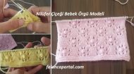 Nilüfer Çiçeği Bebek Örgü Modeli