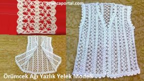 Örümcek Ağı Yazlık Yelek Modeli
