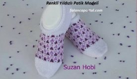 Renkli Yıldızlı Patik Modeli