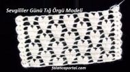 Sevgililer Günü Tığ Örgü Modeli