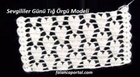 Sevgililer Günü Tığ Örgü Modeli