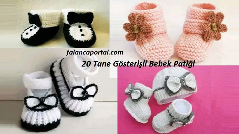 20 tane gosterisli bebek patigi 1