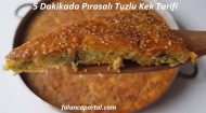 5 Dakikada Pırasalı Tuzlu Kek Tarifi