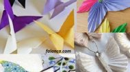 Origami Kağıt Katlama ile Dekoratif Kelebekler Yapımı