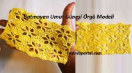 Batmayan Umut Güneşi Örgü Modeli