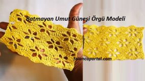 Batmayan Umut Güneşi Örgü Modeli