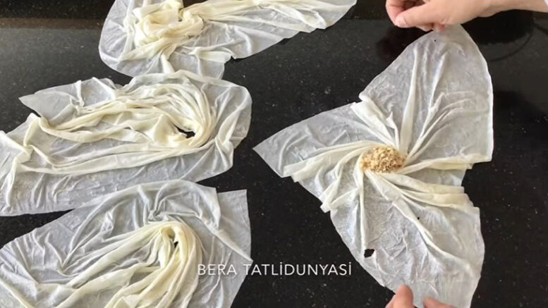Bayramda Dikkat Çekecek Pervane Baklava Tarifi