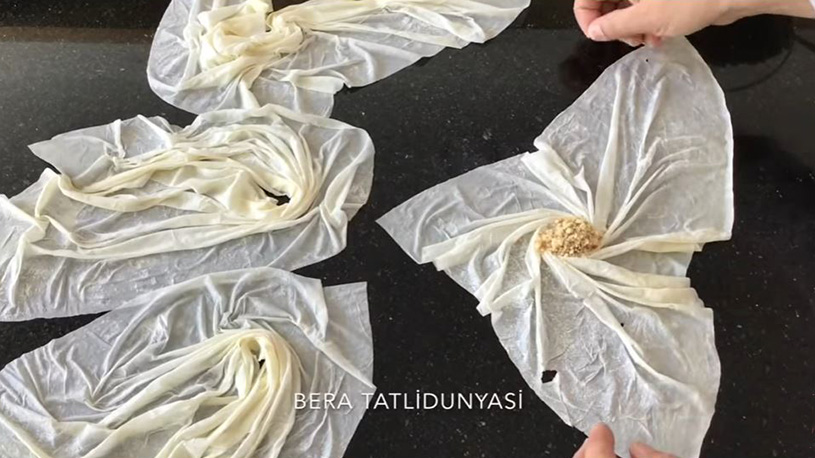 Bayramda Dikkat Çekecek Pervane Baklava Tarifi