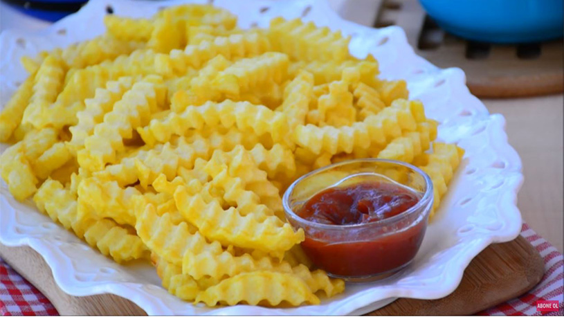 Cips Tadında Sodalı Patates Kızartması Tarifi 2