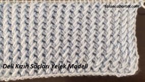 Deli Kızın Saçları Yelek Modeli