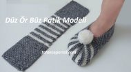 Düz Ör Büz Patik Modeli