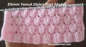 Eltimin Yamuk Dişleri Örgü Modeli