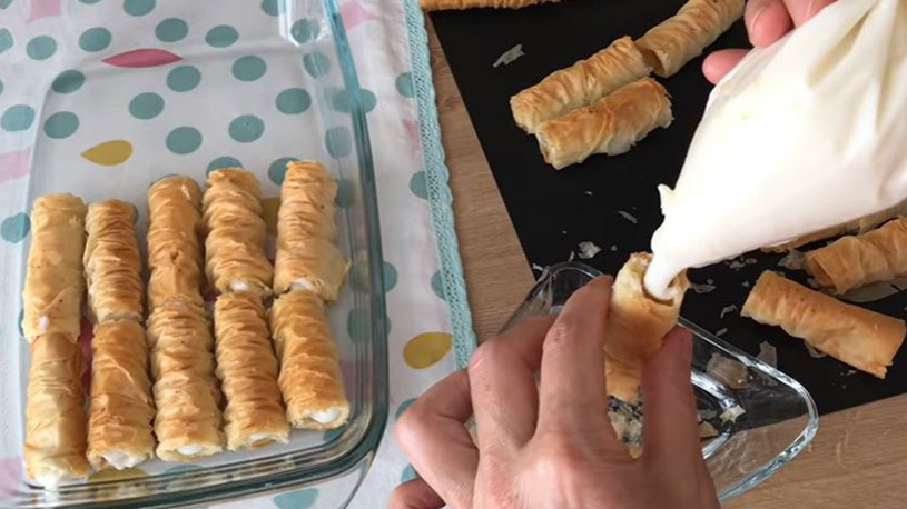 Hiç Denenmemiş Muhallebili Burma Baklava Tarifi 2