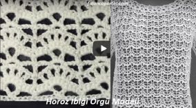 Horoz İbiği Örgü Modeli