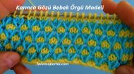 Karınca Gözü Bebek Örgü Modeli