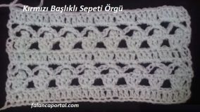 Kırmızı Başlıklı Sepeti Örgü Modeli
