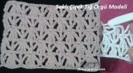 Saklı Çiçek Tığ Örgü Modeli