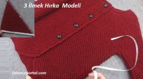3 İlmek Hırka Modeli
