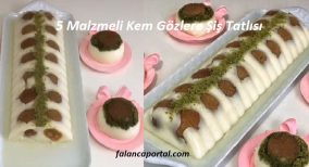 5 Malzemeli Kem Gözlere Şiş Tatlısı