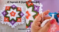 8 Yaprak 8 Çiçek Lif Modeli