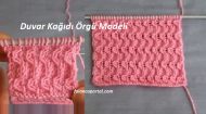 Duvar Kağıdı Örgü Modeli