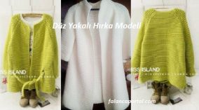 Düz Yakalı Hırka Modeli