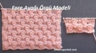 Fare Ayağı Örgü Modeli