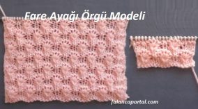 Fare Ayağı Örgü Modeli